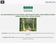 Tablet Screenshot of cincynature.org